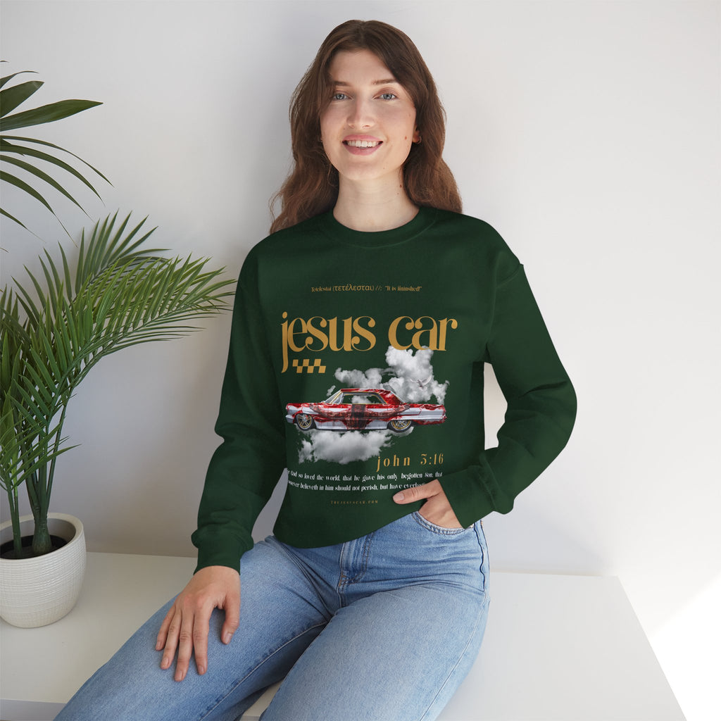 Dove Cloud Crewneck Sweatshirt, Jesus Car, John 3:16, Christian Clothing, Christian Gift, Casual Wear, Faith-Based Apparel