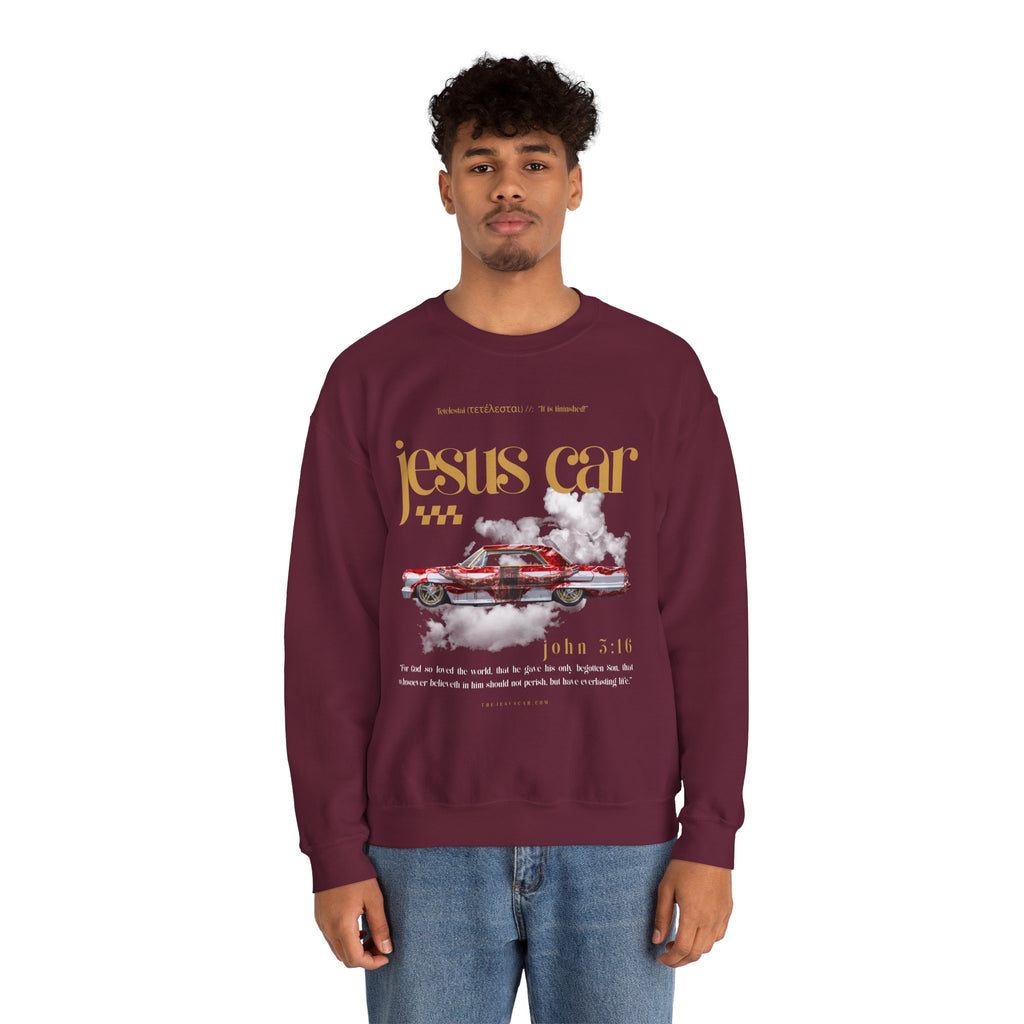 Dove Cloud Crewneck Sweatshirt, Jesus Car, John 3:16, Christian Clothing, Christian Gift, Casual Wear, Faith-Based Apparel