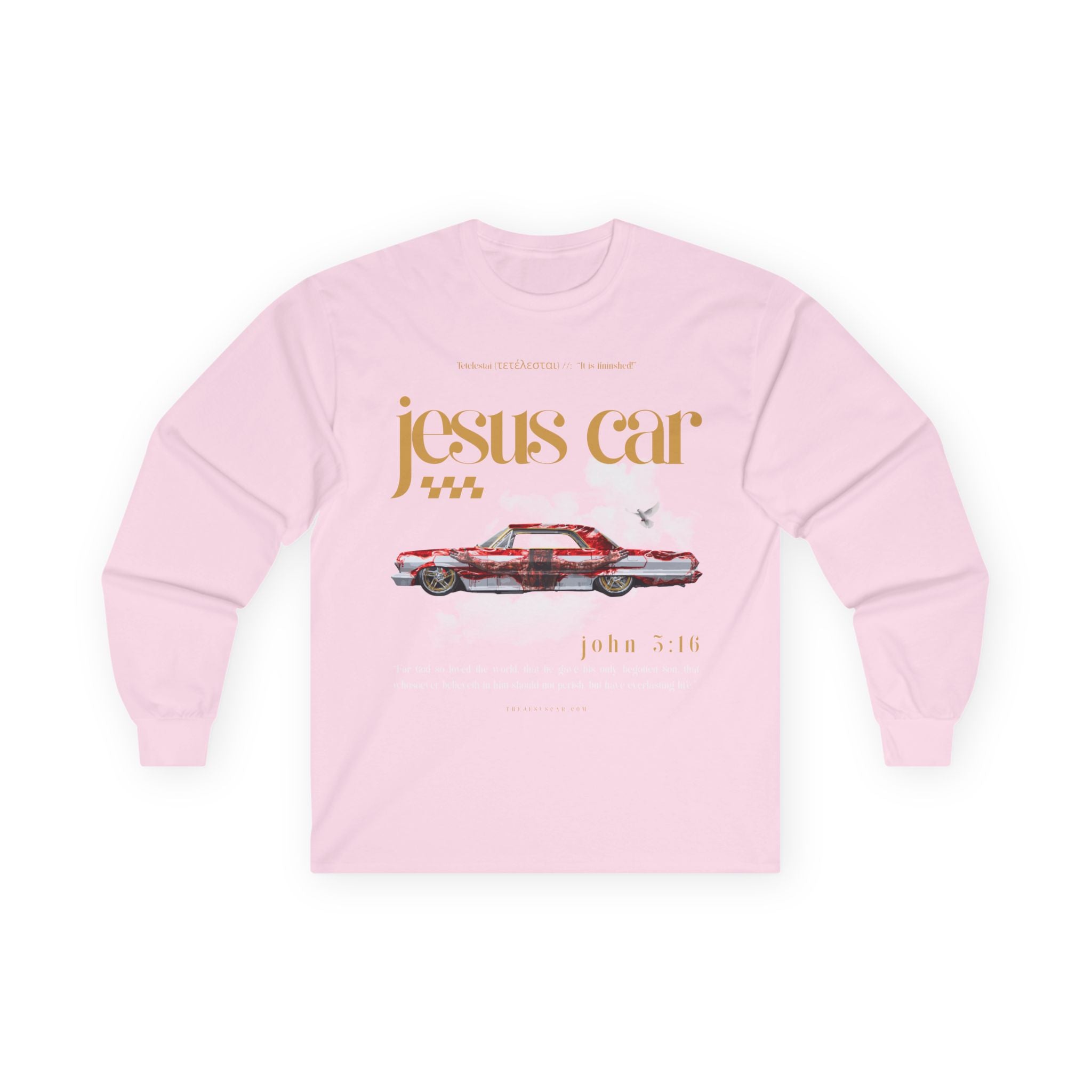 Dove Cloud Long Sleeve Tee, Jesus Car, John 3:16, Christian Clothing, Faith Apparel, Religious Gift