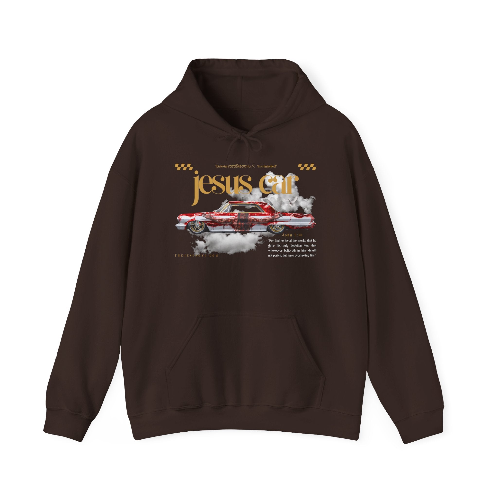 Dove Cloud Hoodie with Jesus Car, John 3:16, Religious Sweatshirt, Christian Clothing, Christian Gift, Cozy Unisex Hoodie