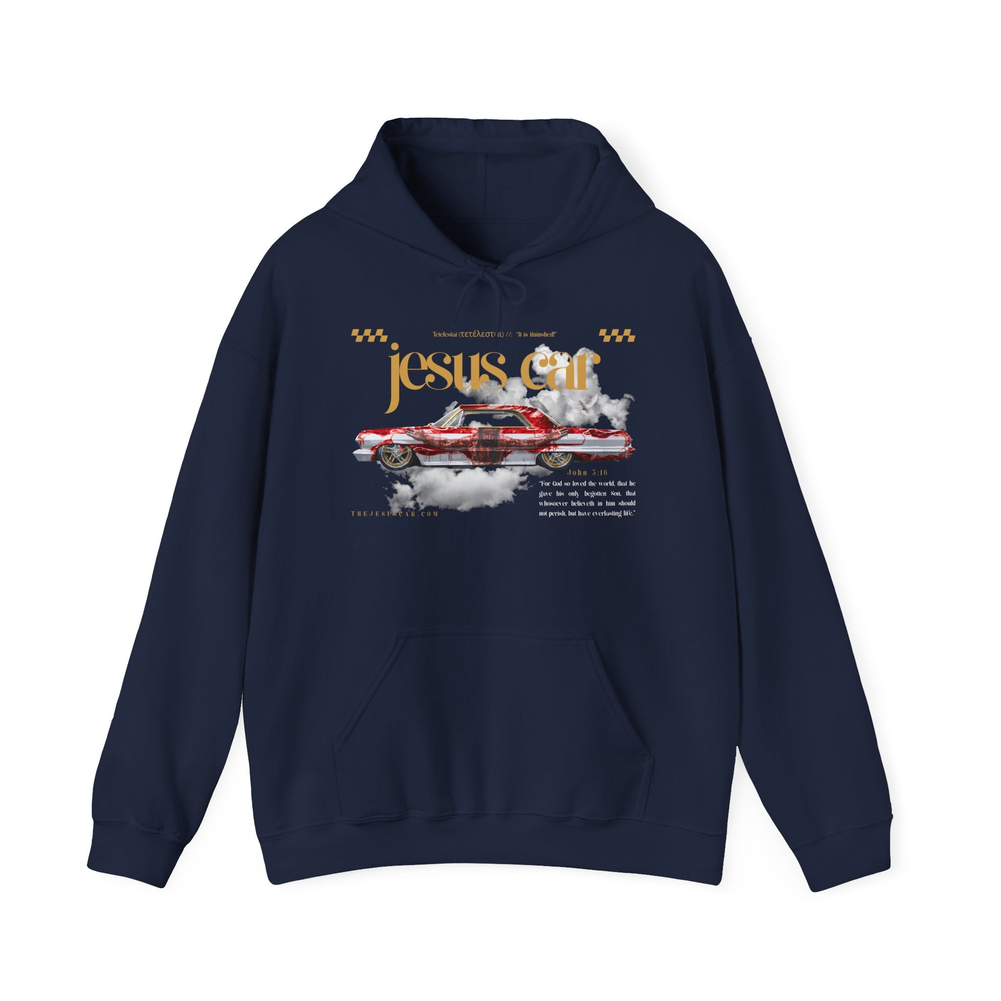 Dove Cloud Hoodie with Jesus Car, John 3:16, Religious Sweatshirt, Christian Clothing, Christian Gift, Cozy Unisex Hoodie