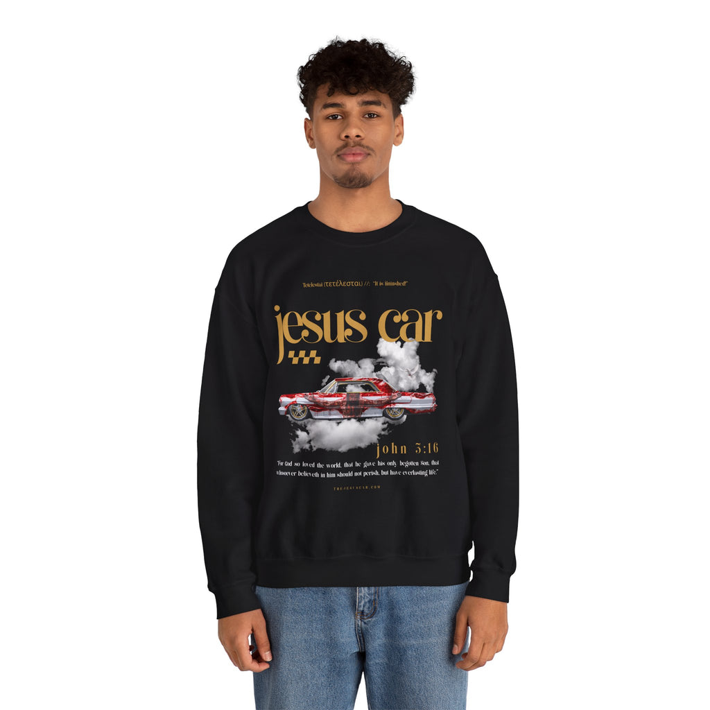 Dove Cloud Crewneck Sweatshirt, Jesus Car, John 3:16, Christian Clothing, Christian Gift, Casual Wear, Faith-Based Apparel
