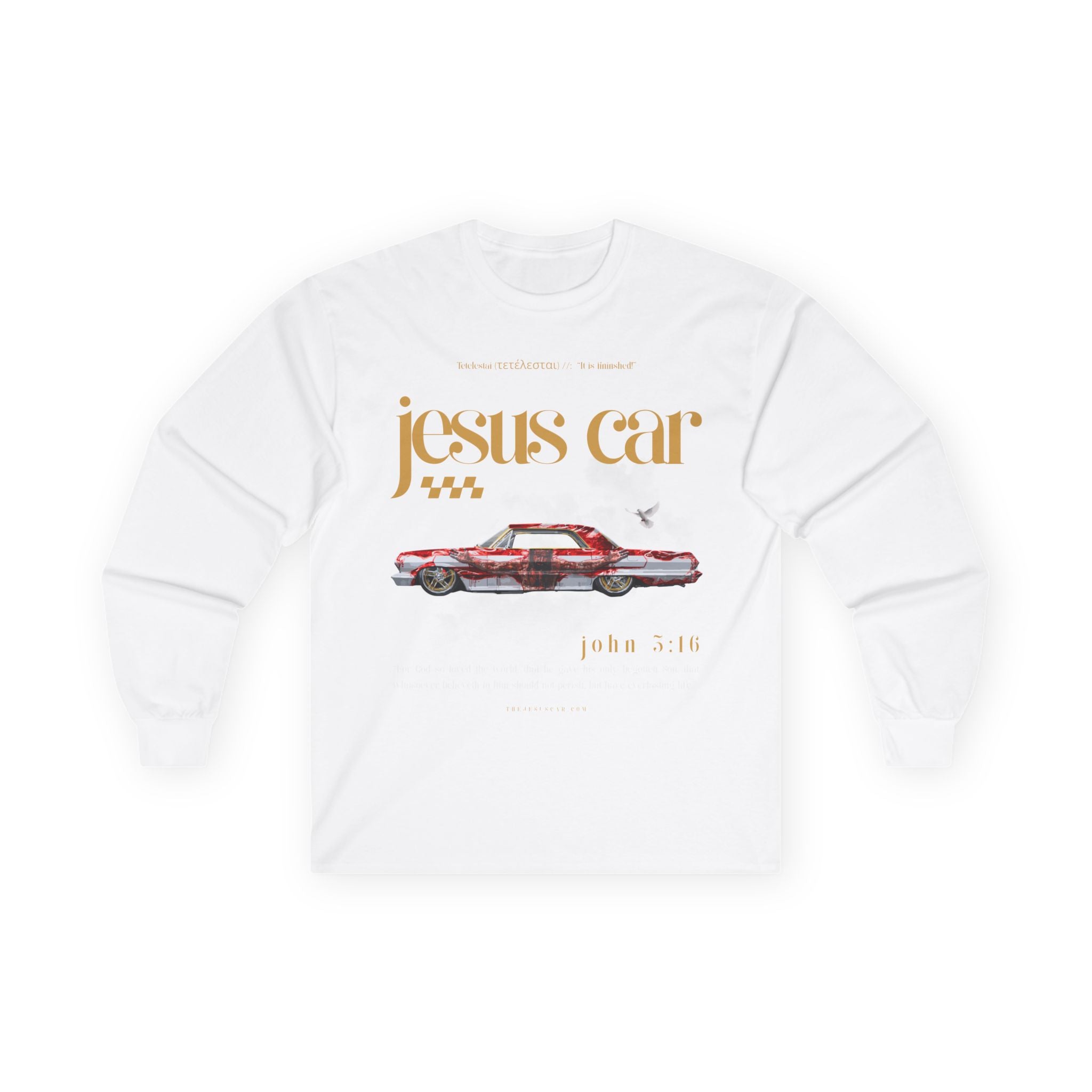 Dove Cloud Long Sleeve Tee, Jesus Car, John 3:16, Christian Clothing, Faith Apparel, Religious Gift