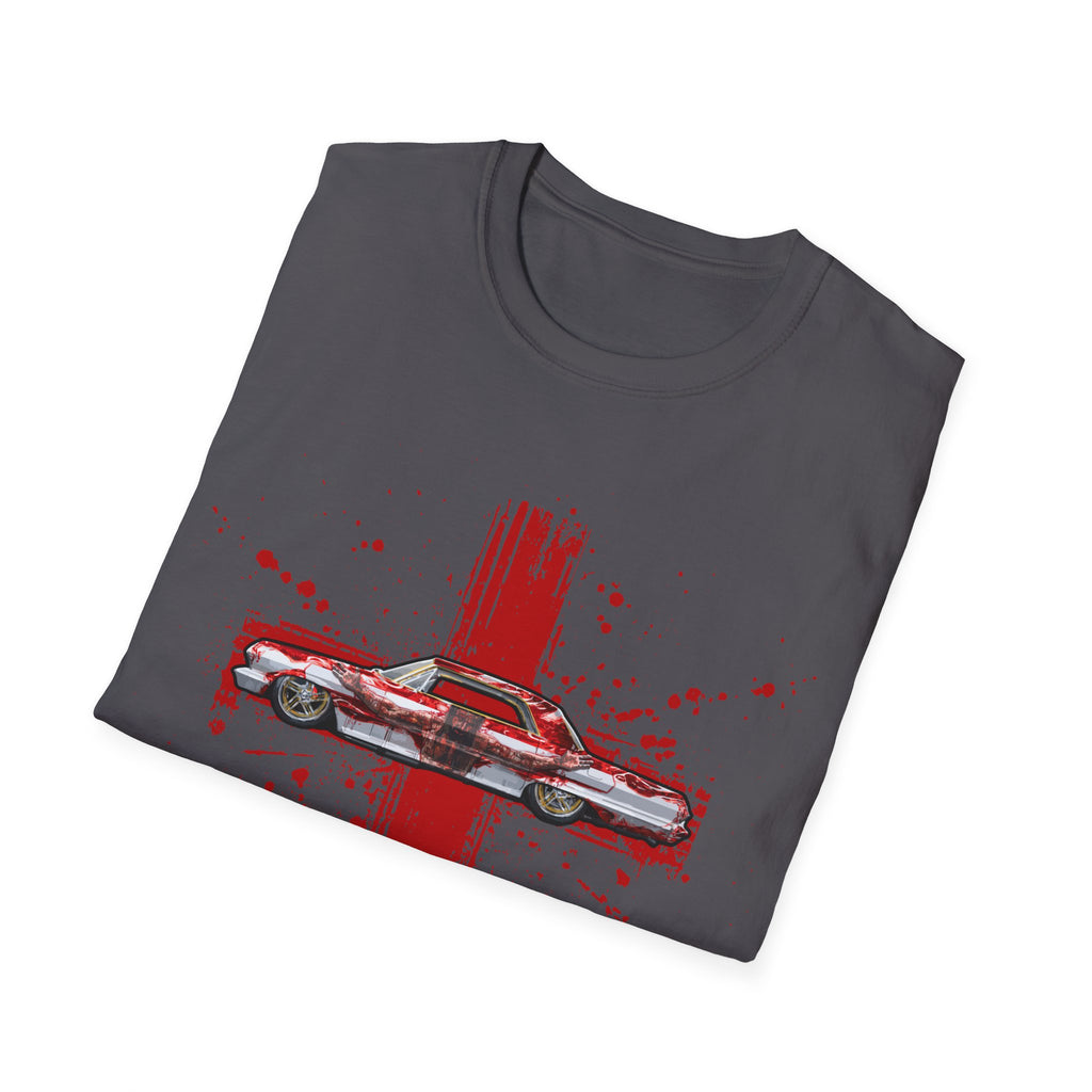 Red Cross Adult T-Shirt | Jesus Car, John 3:16, Christian Clothing, Gift for Car Lovers, Faith-Based Apparel, Jesus