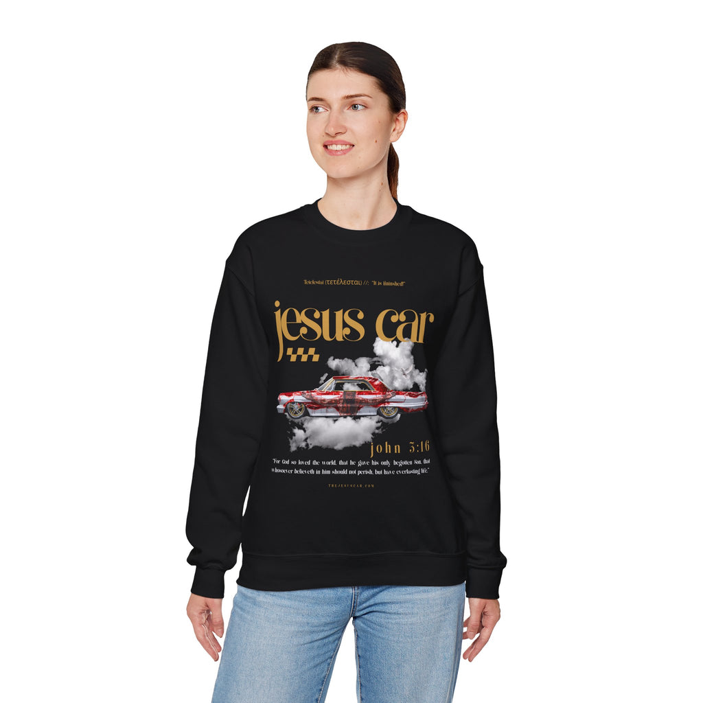 Dove Cloud Crewneck Sweatshirt, Jesus Car, John 3:16, Christian Clothing, Christian Gift, Casual Wear, Faith-Based Apparel