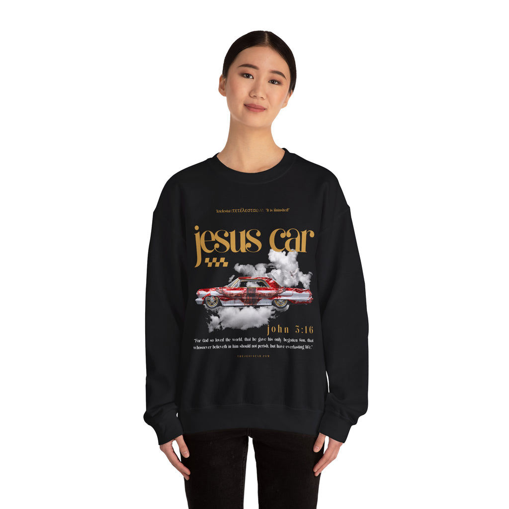 Dove Cloud Crewneck Sweatshirt, Jesus Car, John 3:16, Christian Clothing, Christian Gift, Casual Wear, Faith-Based Apparel