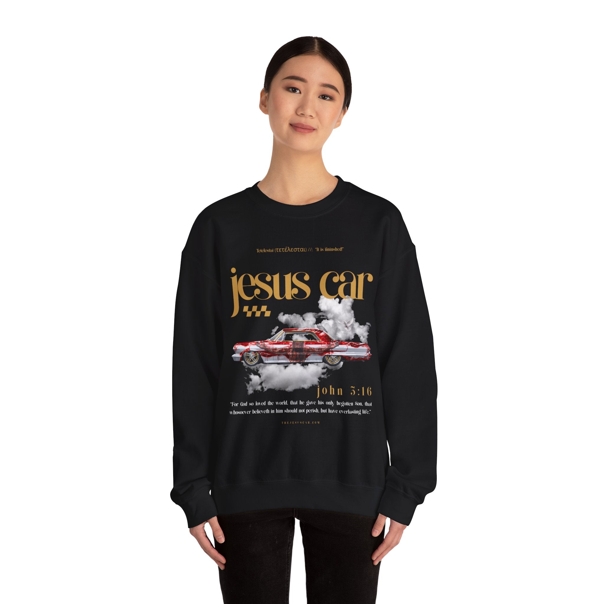 Dove Cloud Crewneck Sweatshirt, Jesus Car, John 3:16, Christian Clothing, Christian Gift, Casual Wear, Faith-Based Apparel