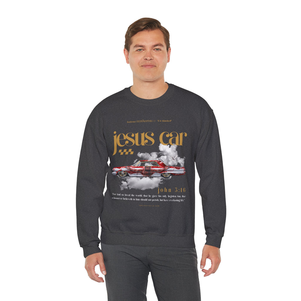 Dove Cloud Crewneck Sweatshirt, Jesus Car, John 3:16, Christian Clothing, Christian Gift, Casual Wear, Faith-Based Apparel