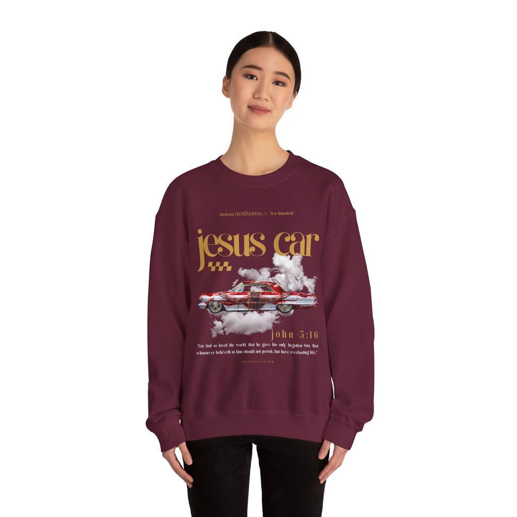 Dove Cloud Crewneck Sweatshirt, Jesus Car, John 3:16, Christian Clothing, Christian Gift, Casual Wear, Faith-Based Apparel