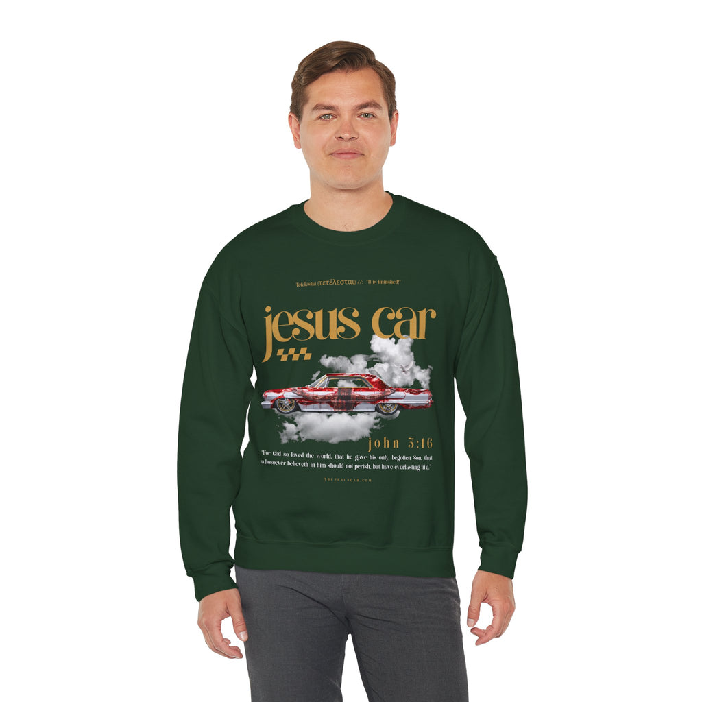 Dove Cloud Crewneck Sweatshirt, Jesus Car, John 3:16, Christian Clothing, Christian Gift, Casual Wear, Faith-Based Apparel