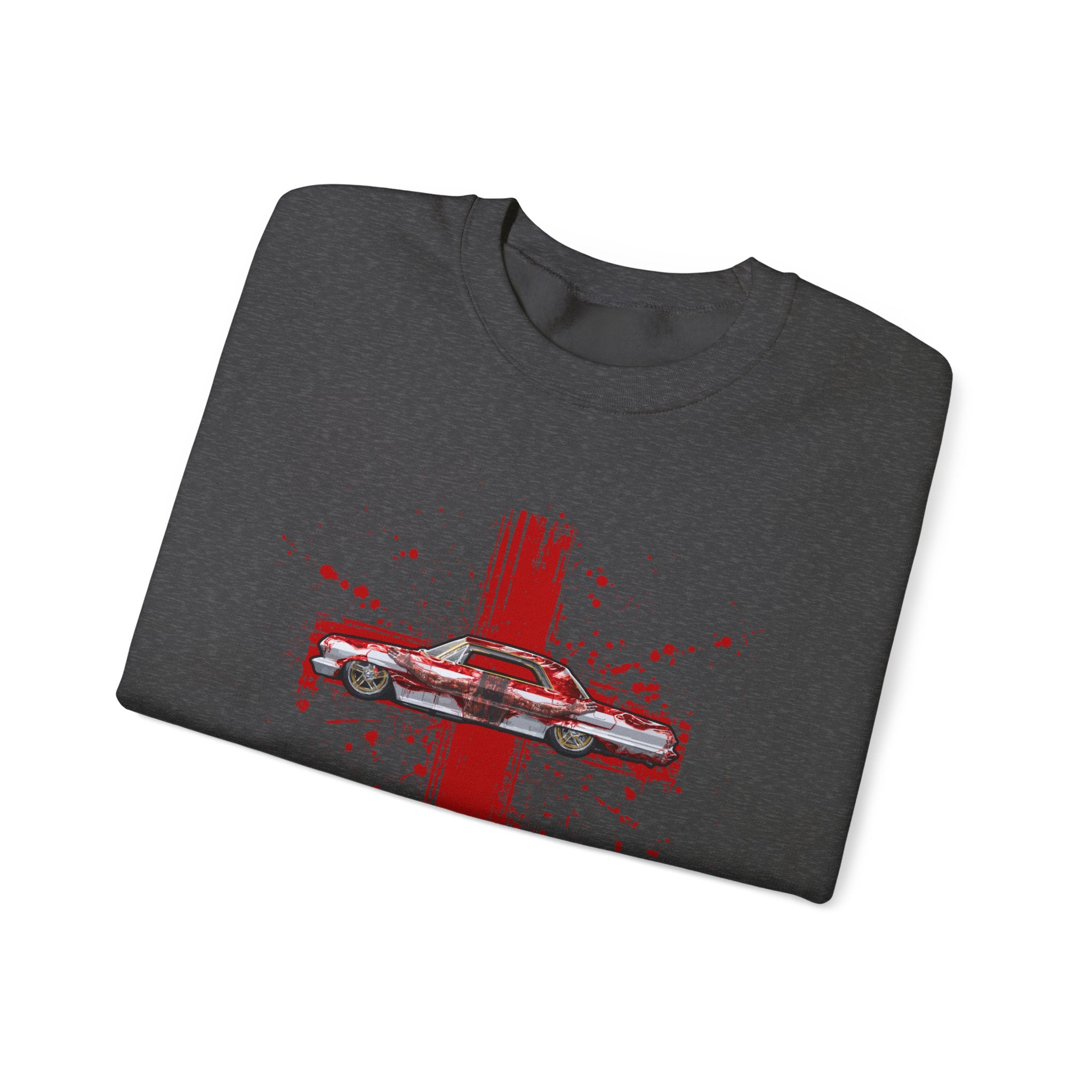Red Cross - Jesus Car Sweatshirt, Unisex Crewneck, John 3:16, Christian Clothing, Christian Gift, Casual Wear, Faith-Based Apparel