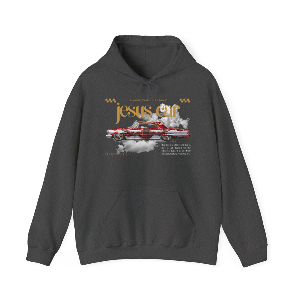 Dove Cloud Hoodie with Jesus Car, John 3:16, Religious Sweatshirt, Christian Clothing, Christian Gift, Cozy Unisex Hoodie