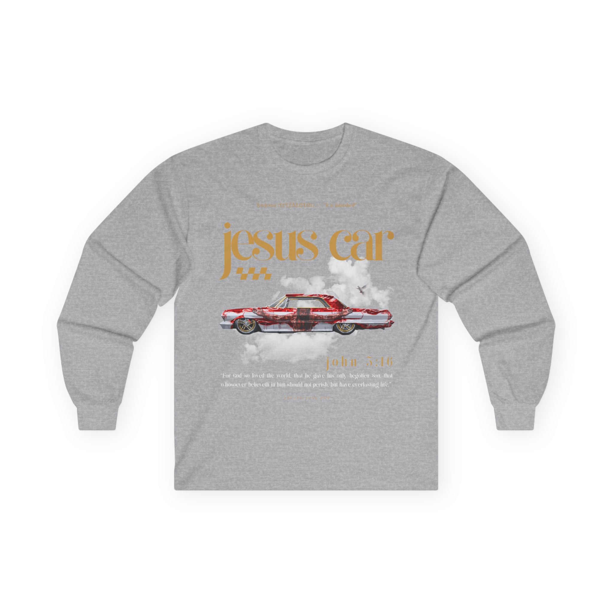 Dove Cloud Long Sleeve Tee, Jesus Car, John 3:16, Christian Clothing, Faith Apparel, Religious Gift