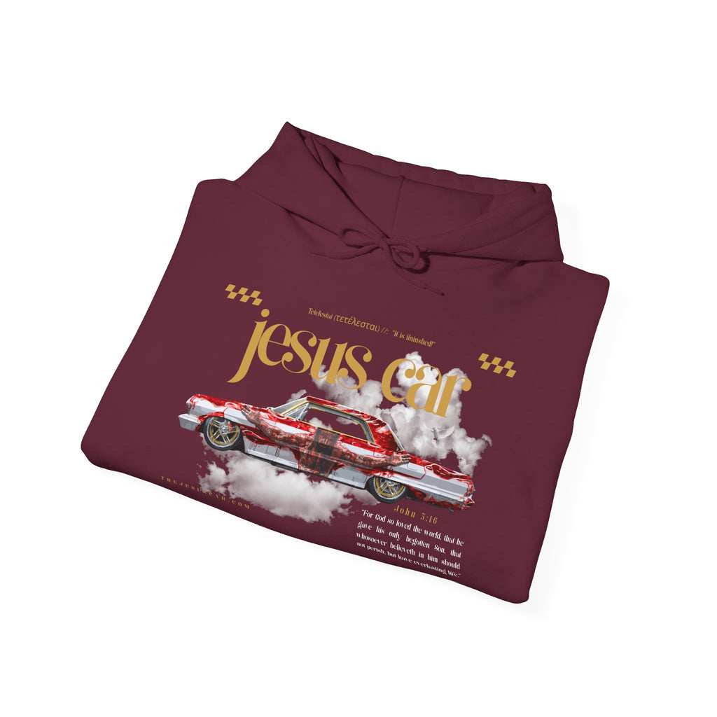 Dove Cloud Hoodie with Jesus Car, John 3:16, Religious Sweatshirt, Christian Clothing, Christian Gift, Cozy Unisex Hoodie