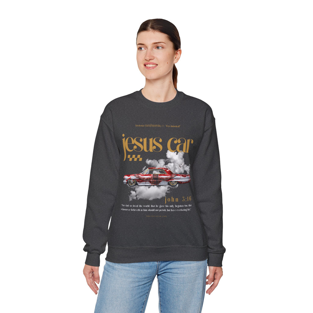Dove Cloud Crewneck Sweatshirt, Jesus Car, John 3:16, Christian Clothing, Christian Gift, Casual Wear, Faith-Based Apparel