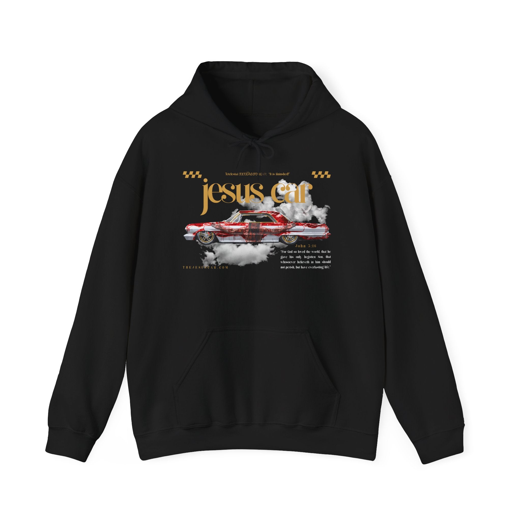 Dove Cloud Hoodie with Jesus Car, John 3:16, Religious Sweatshirt, Christian Clothing, Christian Gift, Cozy Unisex Hoodie