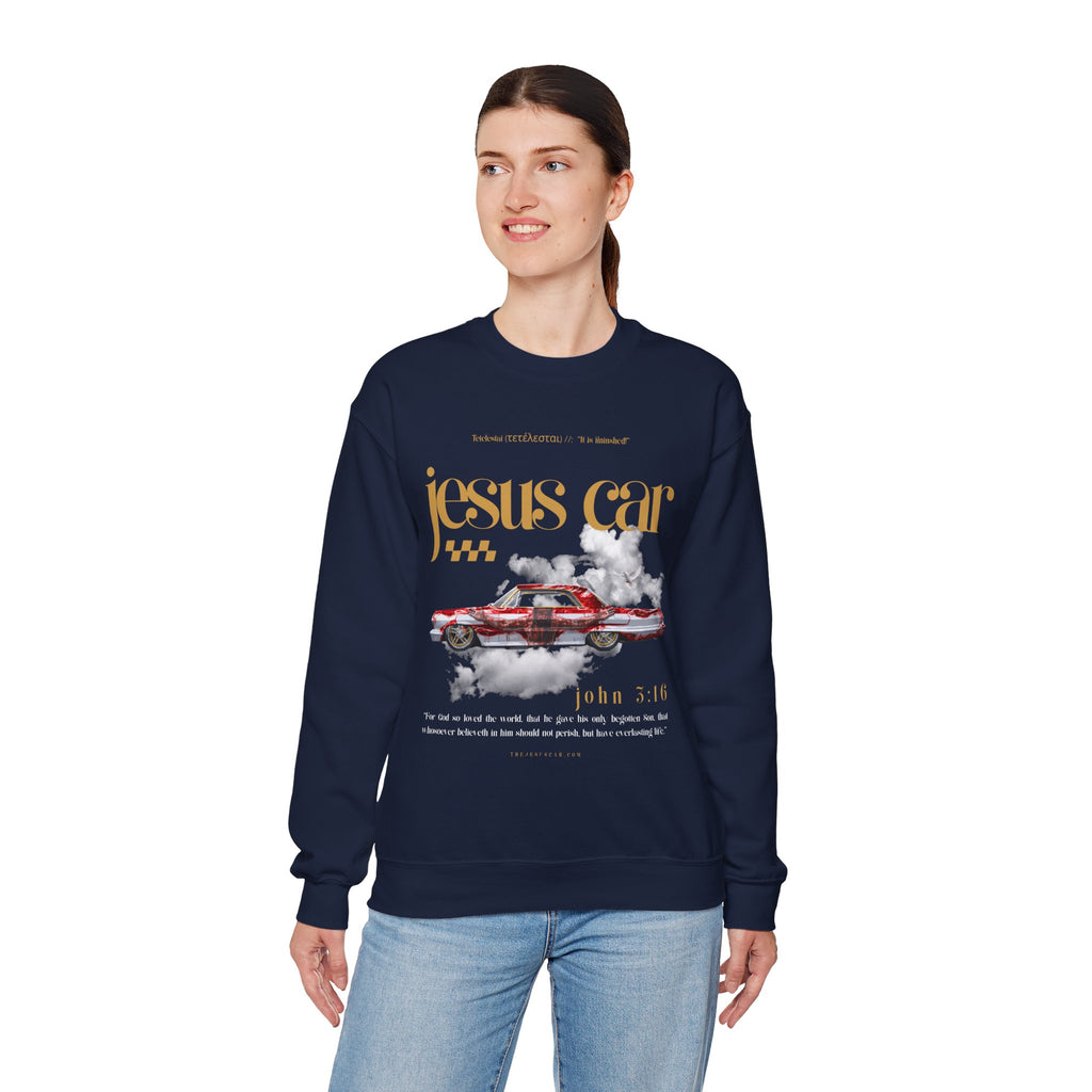 Dove Cloud Crewneck Sweatshirt, Jesus Car, John 3:16, Christian Clothing, Christian Gift, Casual Wear, Faith-Based Apparel