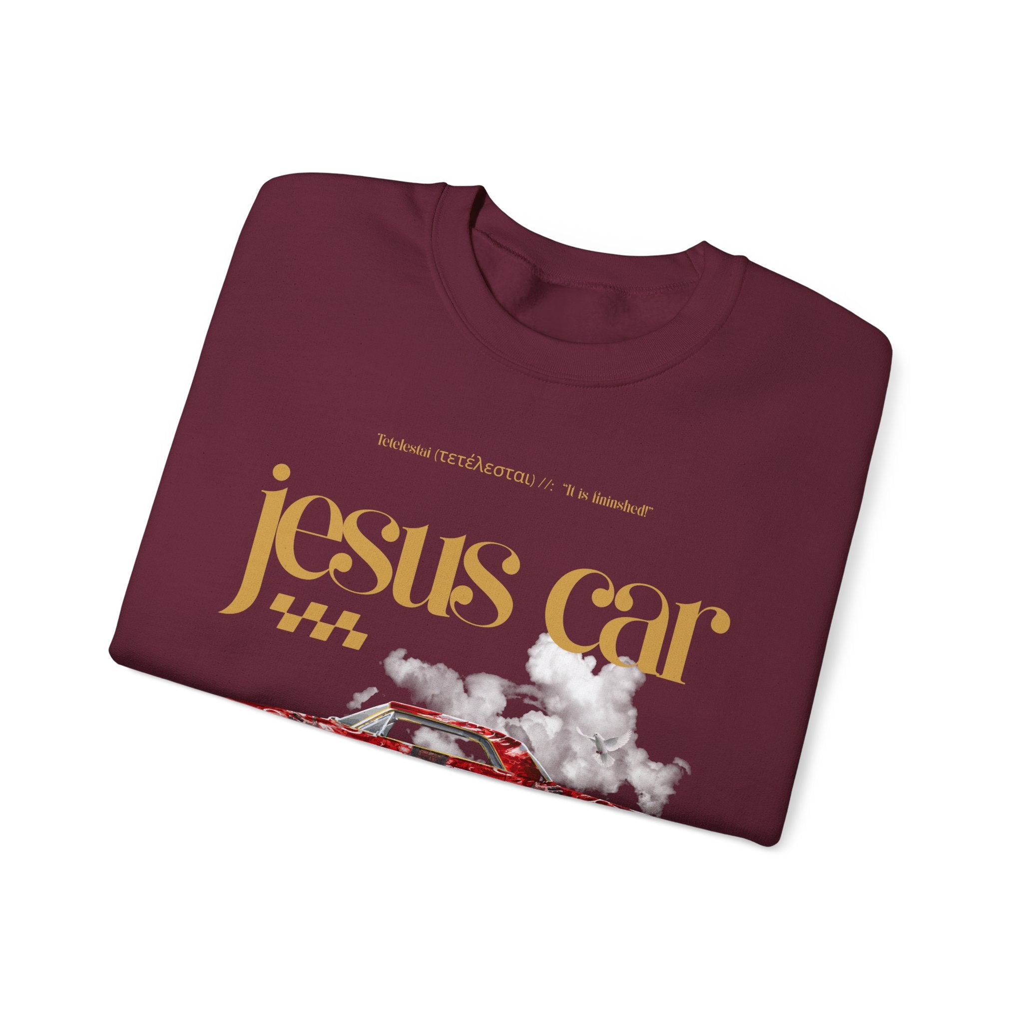 Dove Cloud Crewneck Sweatshirt, Jesus Car, John 3:16, Christian Clothing, Christian Gift, Casual Wear, Faith-Based Apparel