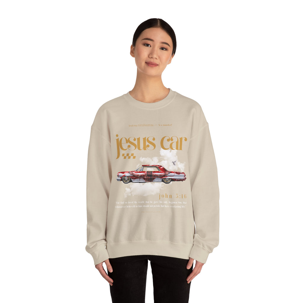Dove Cloud Crewneck Sweatshirt, Jesus Car, John 3:16, Christian Clothing, Christian Gift, Casual Wear, Faith-Based Apparel