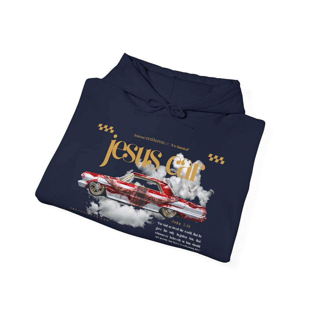 Dove Cloud Hoodie with Jesus Car, John 3:16, Religious Sweatshirt, Christian Clothing, Christian Gift, Cozy Unisex Hoodie