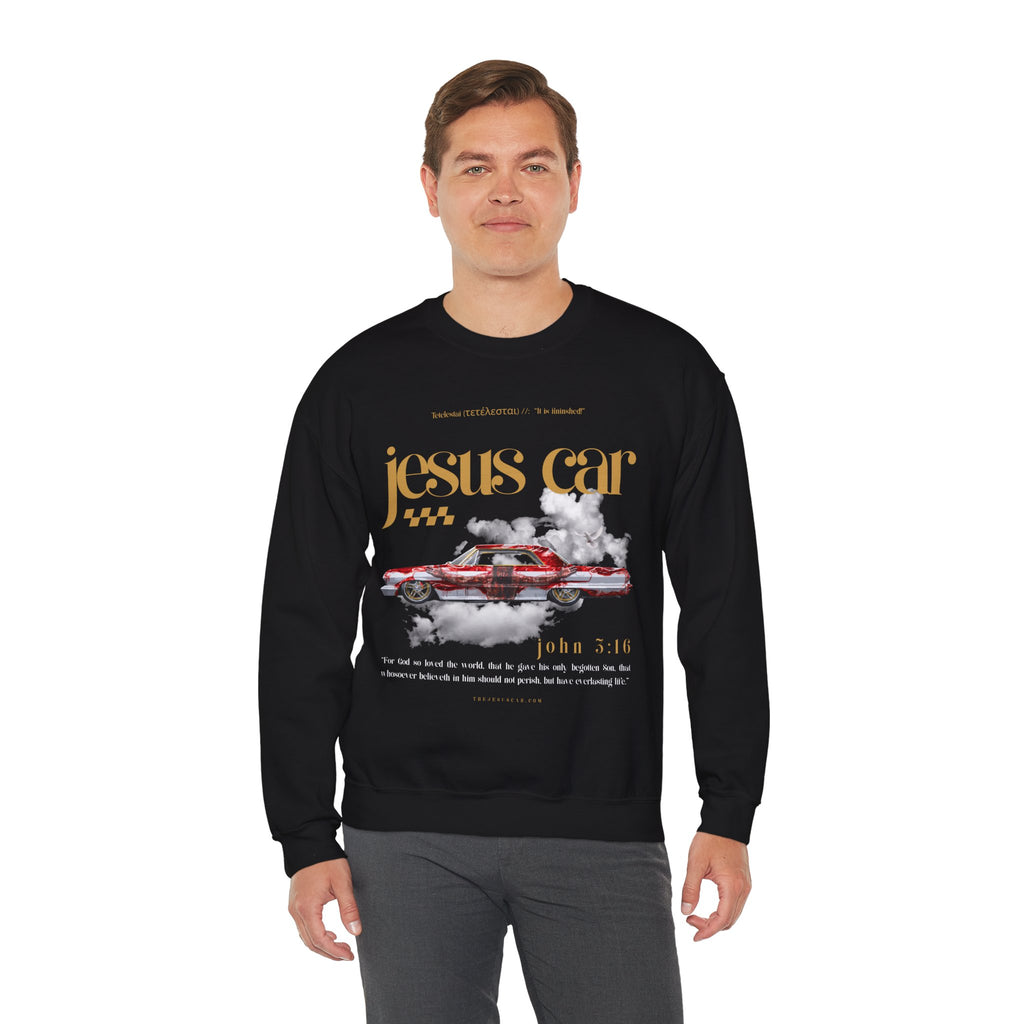 Dove Cloud Crewneck Sweatshirt, Jesus Car, John 3:16, Christian Clothing, Christian Gift, Casual Wear, Faith-Based Apparel
