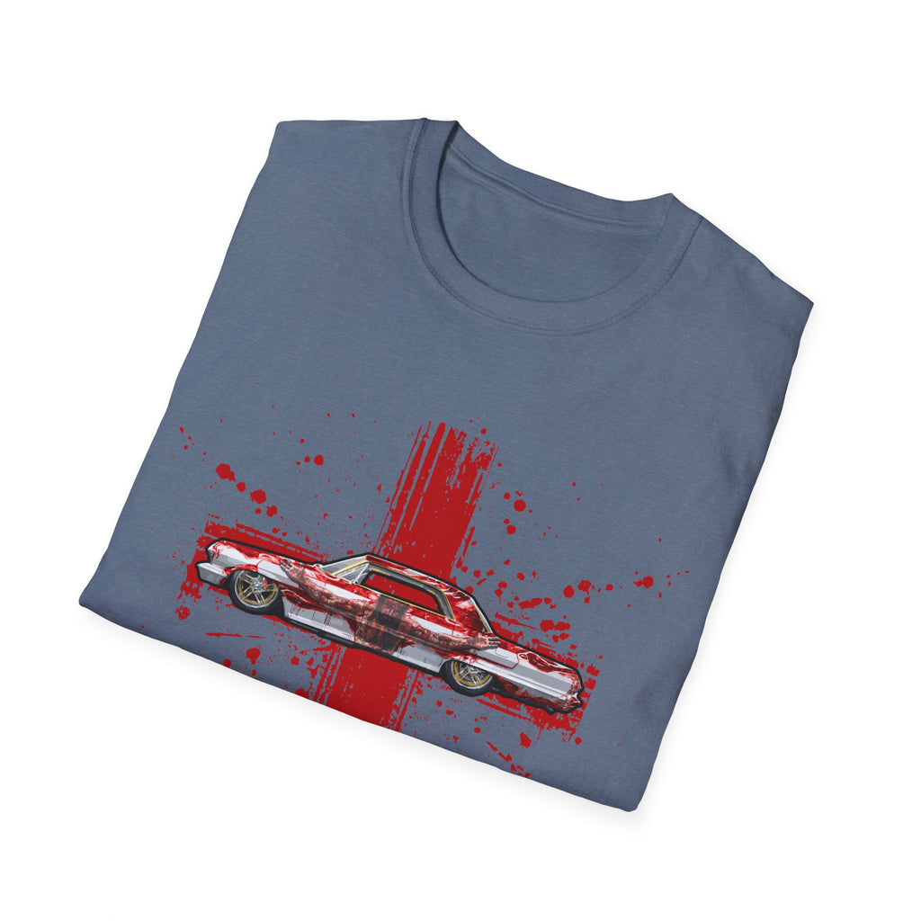 Red Cross Adult T-Shirt | Jesus Car, John 3:16, Christian Clothing, Gift for Car Lovers, Faith-Based Apparel, Jesus