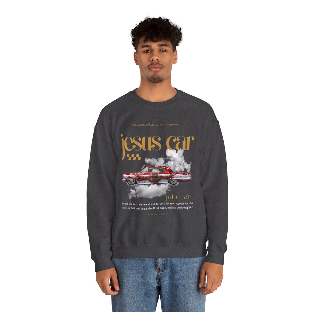 Dove Cloud Crewneck Sweatshirt, Jesus Car, John 3:16, Christian Clothing, Christian Gift, Casual Wear, Faith-Based Apparel