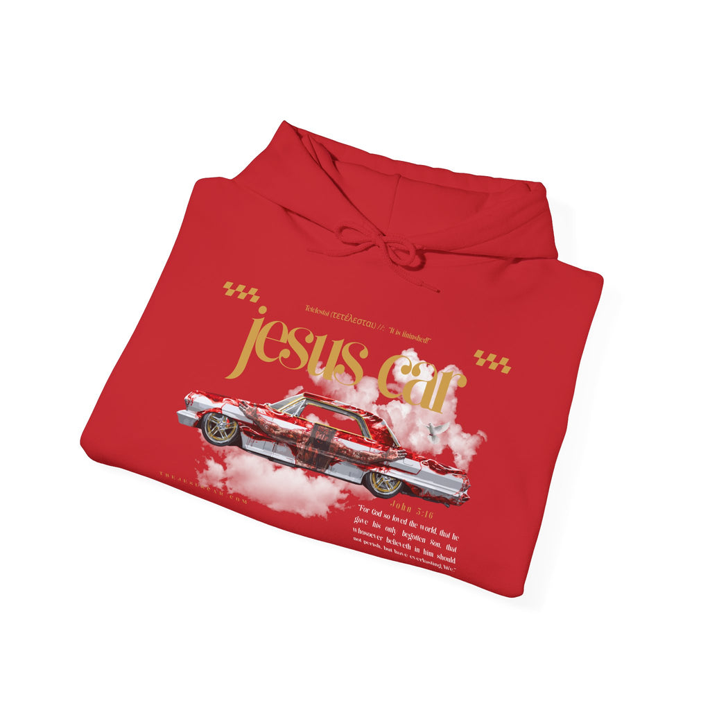 Dove Cloud Hoodie with Jesus Car, John 3:16, Religious Sweatshirt, Christian Clothing, Christian Gift, Cozy Unisex Hoodie