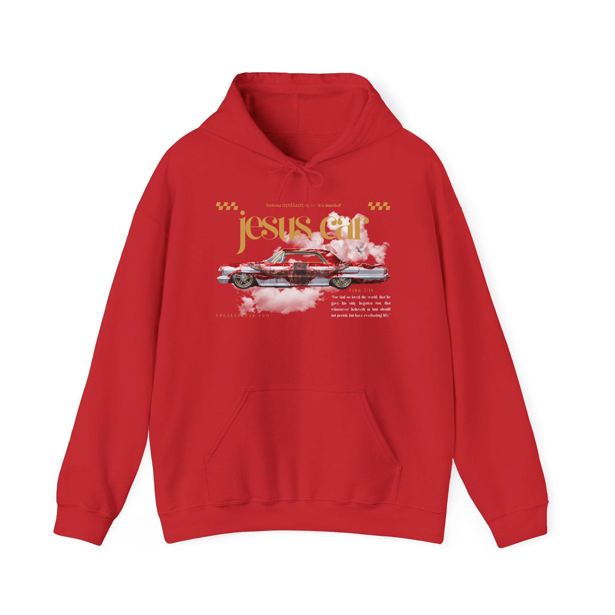 Dove Cloud Hoodie with Jesus Car, John 3:16, Religious Sweatshirt, Christian Clothing, Christian Gift, Cozy Unisex Hoodie