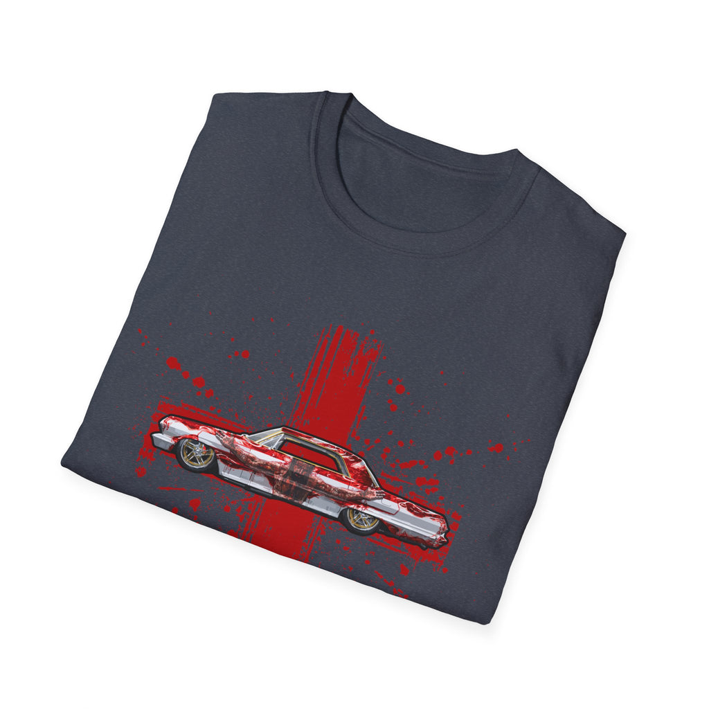 Red Cross Adult T-Shirt | Jesus Car, John 3:16, Christian Clothing, Gift for Car Lovers, Faith-Based Apparel, Jesus