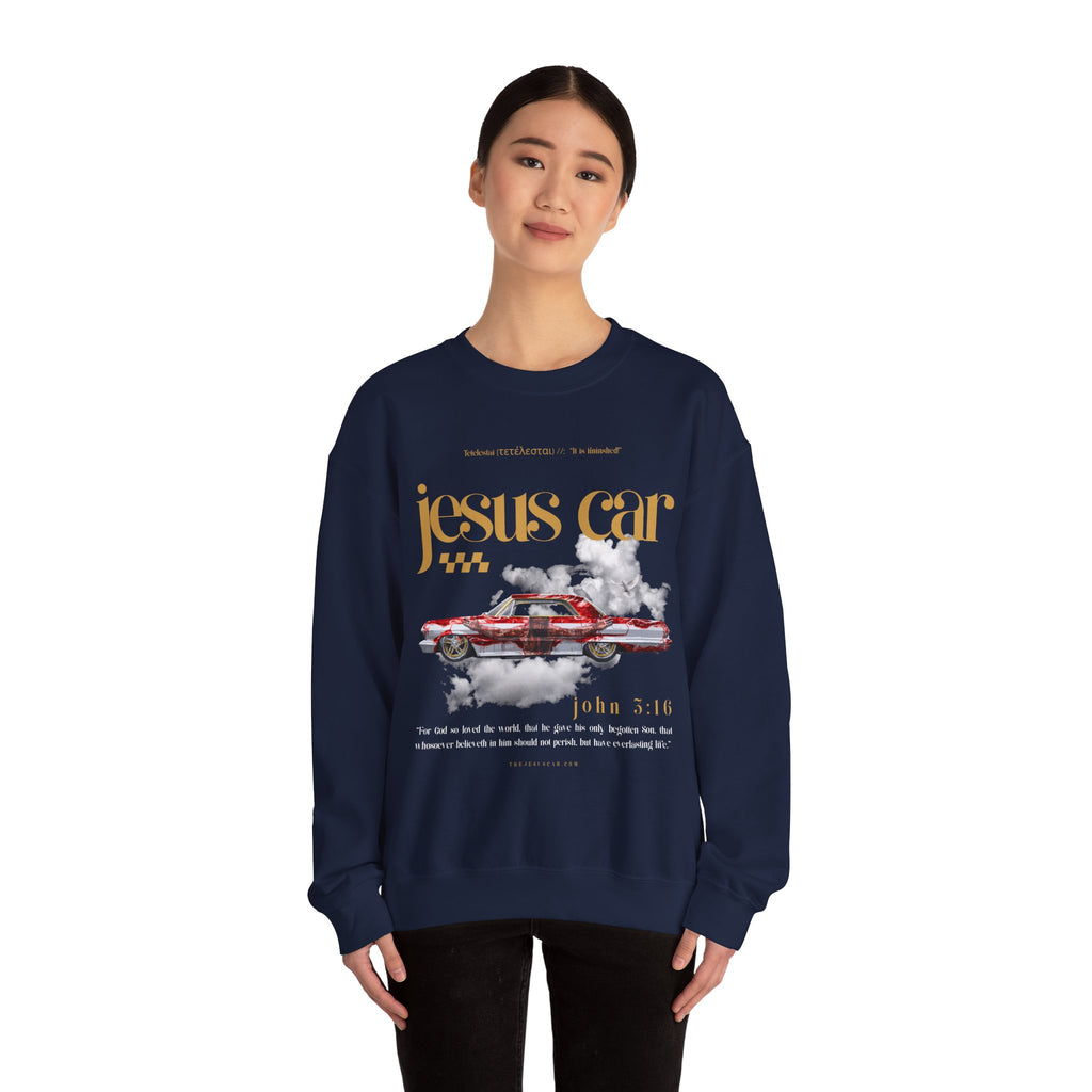 Dove Cloud Crewneck Sweatshirt, Jesus Car, John 3:16, Christian Clothing, Christian Gift, Casual Wear, Faith-Based Apparel
