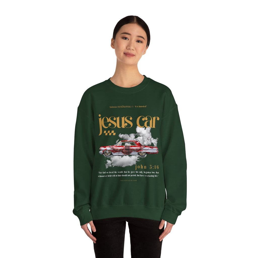Dove Cloud Crewneck Sweatshirt, Jesus Car, John 3:16, Christian Clothing, Christian Gift, Casual Wear, Faith-Based Apparel