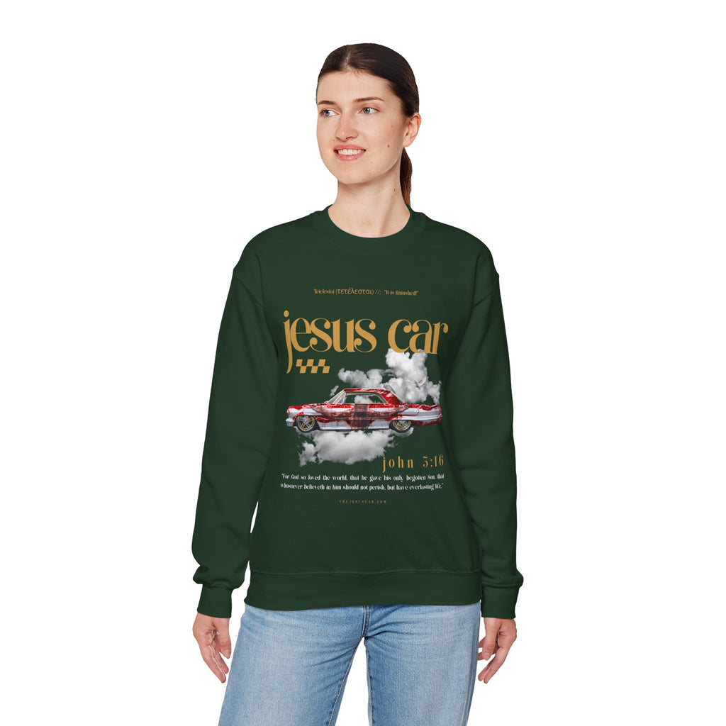 Dove Cloud Crewneck Sweatshirt, Jesus Car, John 3:16, Christian Clothing, Christian Gift, Casual Wear, Faith-Based Apparel